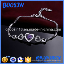 Custom Exquisite 925 Sterling Silver Chain Bracelet